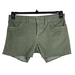 Carve Designs SZ 10 Oahu Corduroy Shorts Stretch Zip-Fly Mid-Rise Frayed Pockets